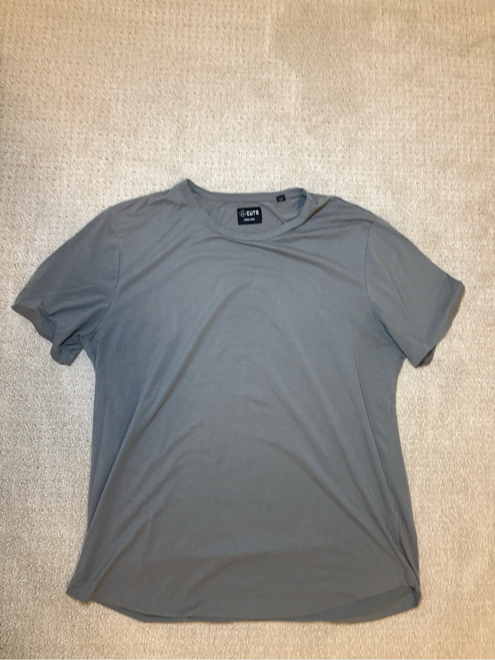 Cuts Clothing Curve Hem T-Shirt - Sage